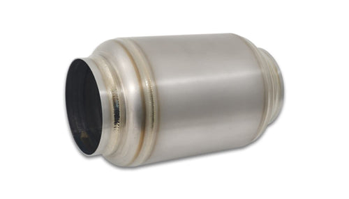 Titanium Vibrant Muffler w/Natural Tip 3in. Inlet / 3in. Outlet / 4.25in Dia