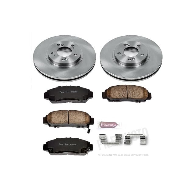 Power Stop Autospecialty KOE2309 Front Replacement Brake Kit-OE Brake Rotors & Ceramic Brake Pads For Acura RL 1999-2004 [Model Specific]