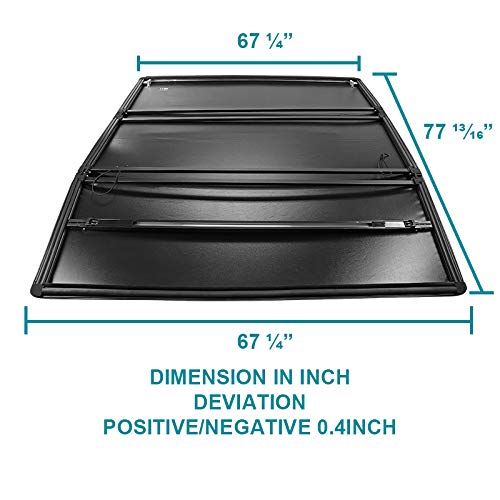 Trifold Spec-D Tuning Tonneau Cover Compatible with Toyota Tundra 6.5' (78In.) Bed 2000-2006