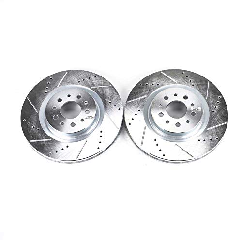 Power Stop Front AR8390XPR Drilled and Slotted Rotor Pair For Ram ProMaster City 2015-2022 [Model Specific]