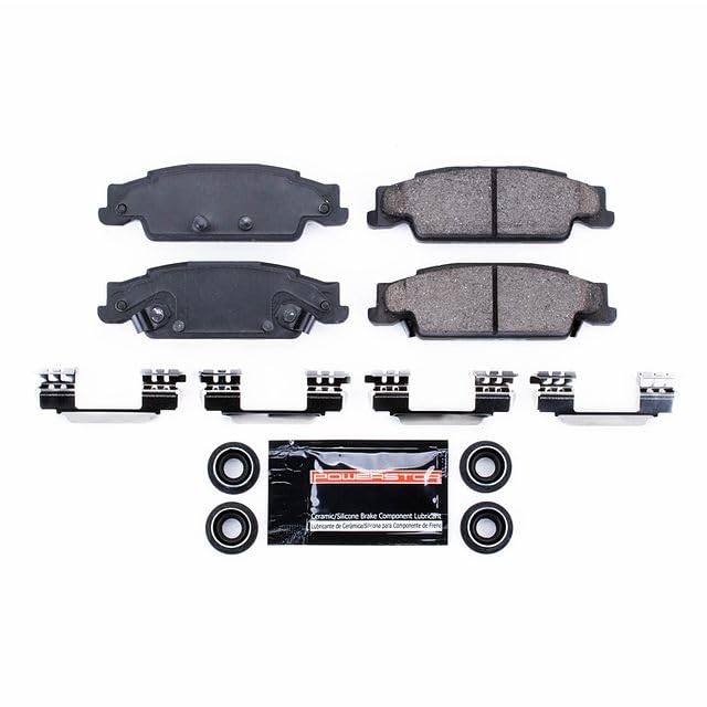 Power Stop Z23-922 Z23 Evolution Sport Carbon Fiber Infused Ceramic Brake Pads with Hardware Rear