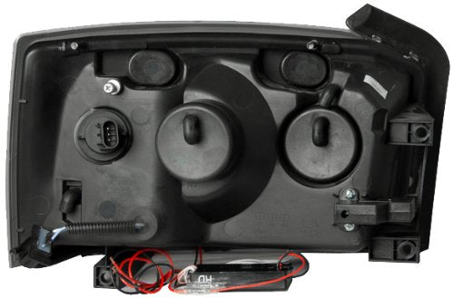 Dodge Dakota Anzo USA 111105 Black Clear Headlight Assembly - (Sold in Pairs)