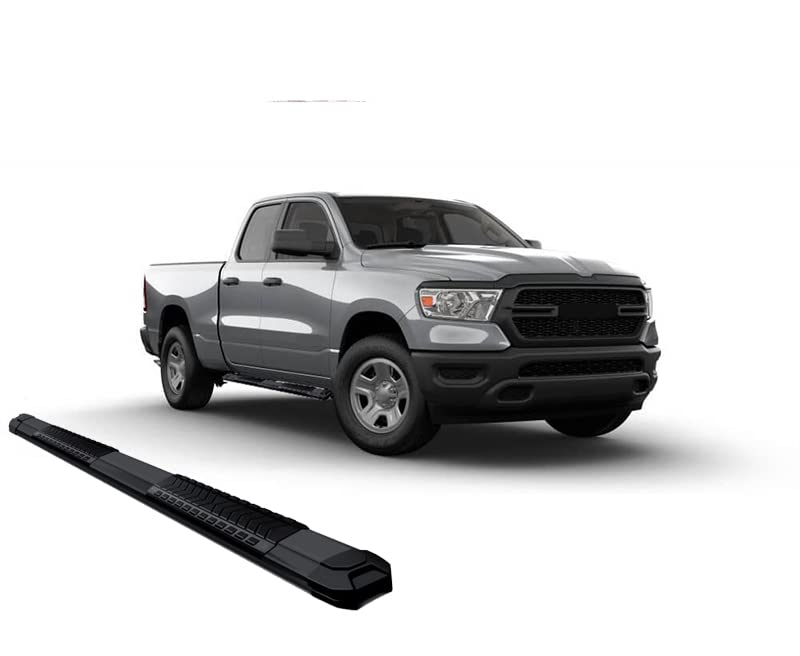 Black Horse Off Road Cutlass Black Steel Running Boards Compatible with 2019-2022 Ram 1500 Excl. 19-21 RAM 1500 Classic
