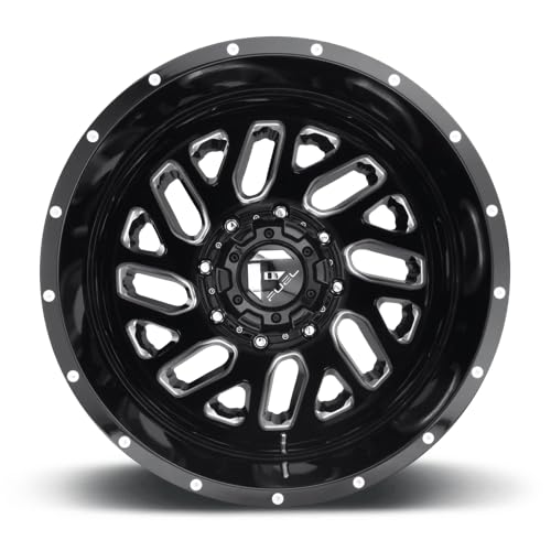 1PC Fuel D581 22X8.25 8X6.5 GL-BLK-MIL -215MM - D58122828D25