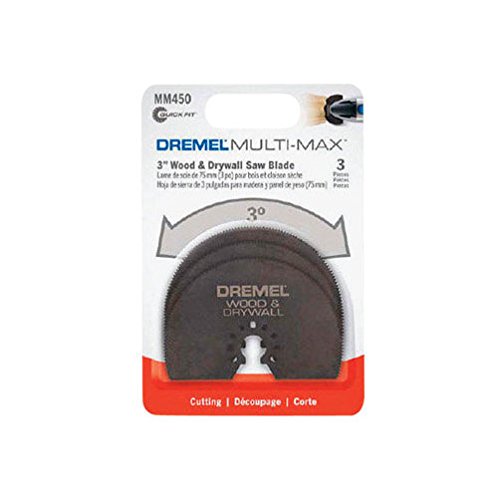 Dremel 3.5 in. X 3 in. L Steel Half-Moon Semi-Circle Multi-Max Oscillating Blade Set 3 pc