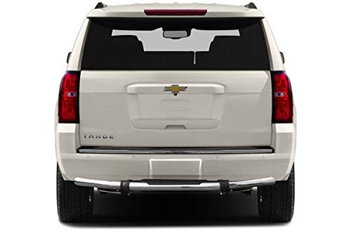 Rear Bumper Guard Black Horse Single Tube with Pad Stainless Steel Compatible with 2015-2020 Chevrolet Suburban|2015-2023 Chevrolet Tahoe|2015-2020 GMC Yukon-8GMTASS-1