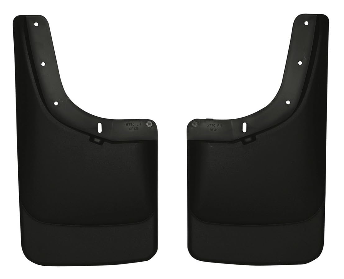 Rear Mud Guards - Husky Liners | 2004-2012 Chevrolet Colorado/GMC Canyon w/o Flares, Rear Set - Black, 2 Pc. | 57701