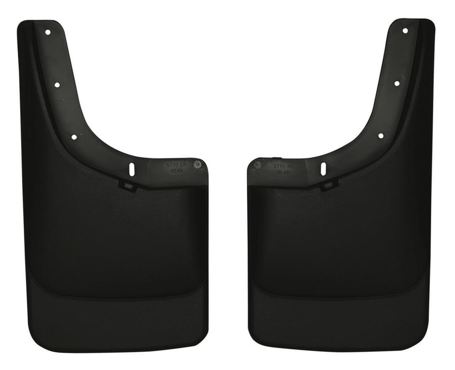 Rear Mud Guards - Husky Liners | 2004-2012 Chevrolet Colorado/GMC Canyon w/o Flares, Rear Set - Black, 2 Pc. | 57701