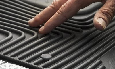 Husky Liner X-act Contour Series 2009-2014 Ford F-150 SuperCrew Cab Pickup Has subwoofer Under Rear seat Front Floor Liners - Black