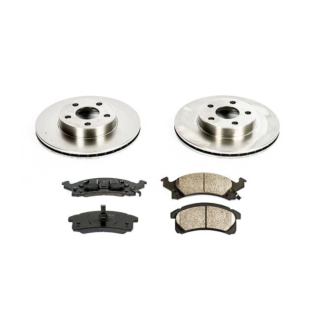 POWERSTOP Autospecialty KOE3156 Front Brake Kit-OE Brake Rotors & Ceramic Brake Pads For Skylark, Beretta, Cavalier, Corsica, Achieva, Cutlass Calais, Grand Am, Sunbird, Sunfire [Model Specific]