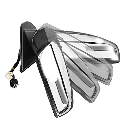 Fit System Mirror Passenger Side for Avalanche, Silverado/Sierra 1500, 2500, 3500, Suburban, Tahoe, Yukon/Denali/XL, Silverado/Sierra Hybrid, blk/chrm, Arrow Signal, memo, Pwr FLD, HTD Pwr