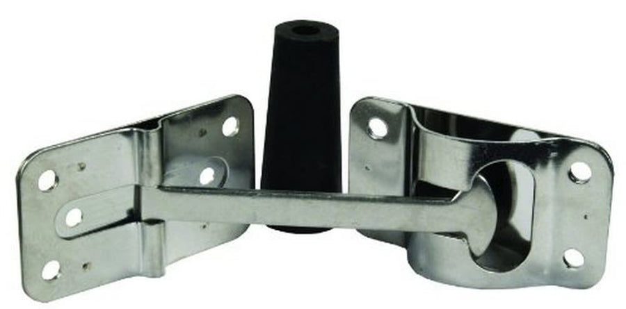 Stainless Steel JR Products Flat T-Style Door Holder - 4"