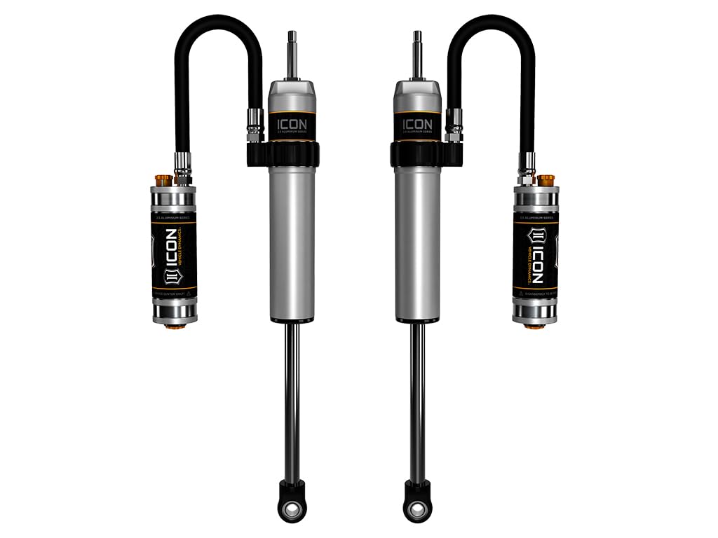 4.5" ICON Lift, Front, 2.5 VS Remote/CDCV Shocks, Pair, Compatible with 2007-18 Jeep JK Wrangler, 27840CP