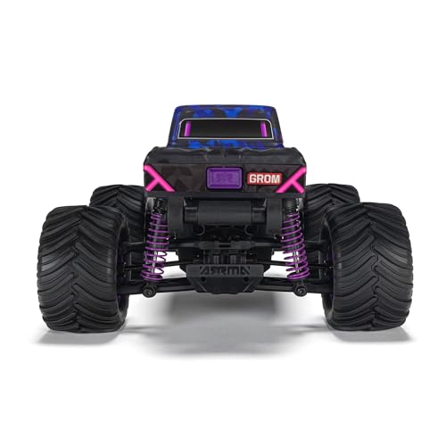 ARRMA 1/16 Quake GROM RC Truck 4X4 RTR Brushed Monster Truck (Battery & Charger Included), Purple, ARA2137T3