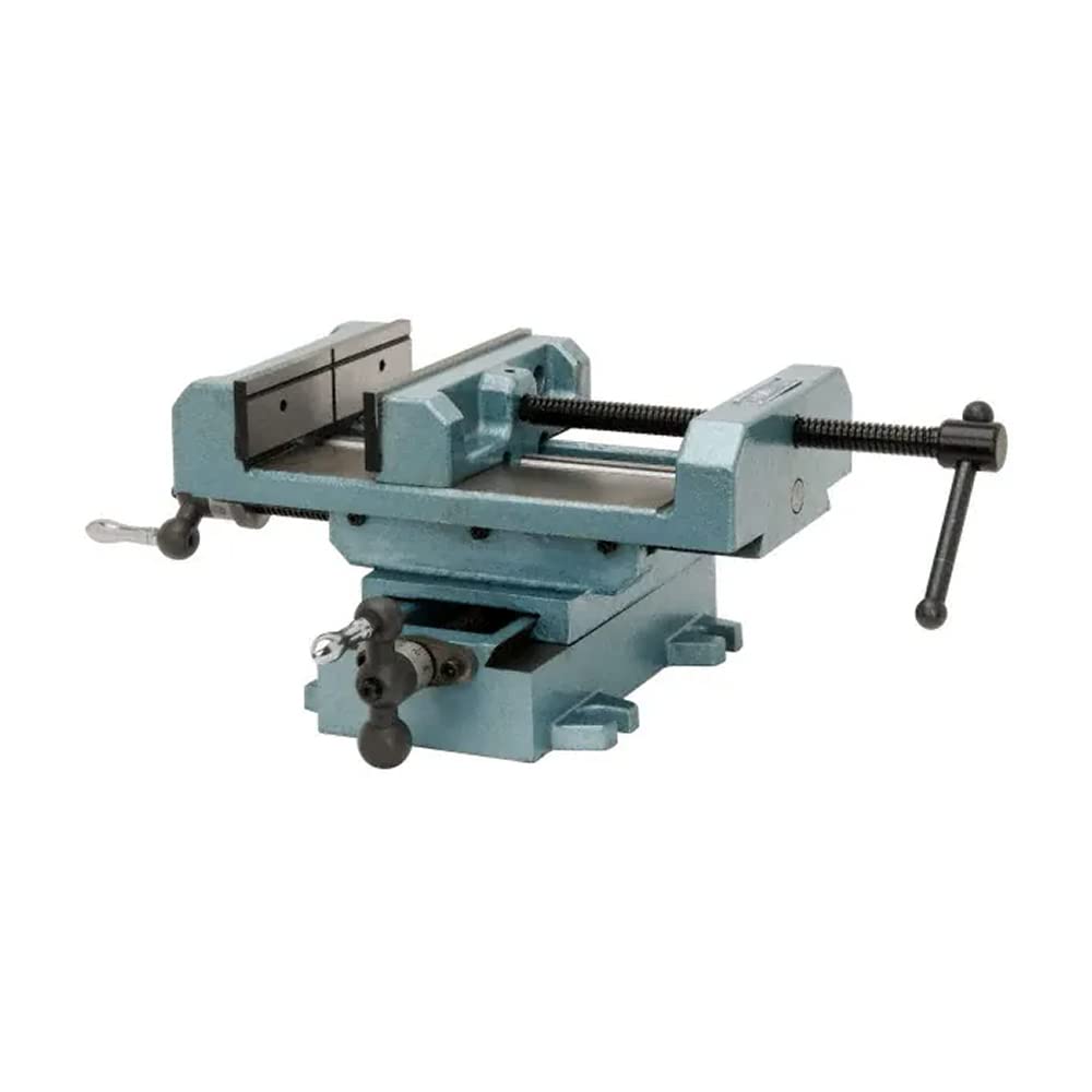 Cross-Slide Wilton Drill Press Vise, 8" Jaw Width & Max Opening, 2" Jaw Depth (Model CS8)