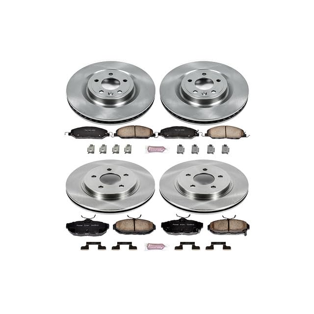 Power Stop KOE5943 Front and Rear Replacement Brake Kit-OE Brake Rotors & Ceramic Brake Pads For Ford Mustang 2011-2014 [Model Specific]