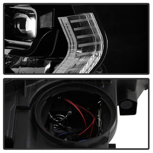 BMW F30 (Fit Halogen Model) Spyder w/LED DRL Projector Headlights - Black (xTune)