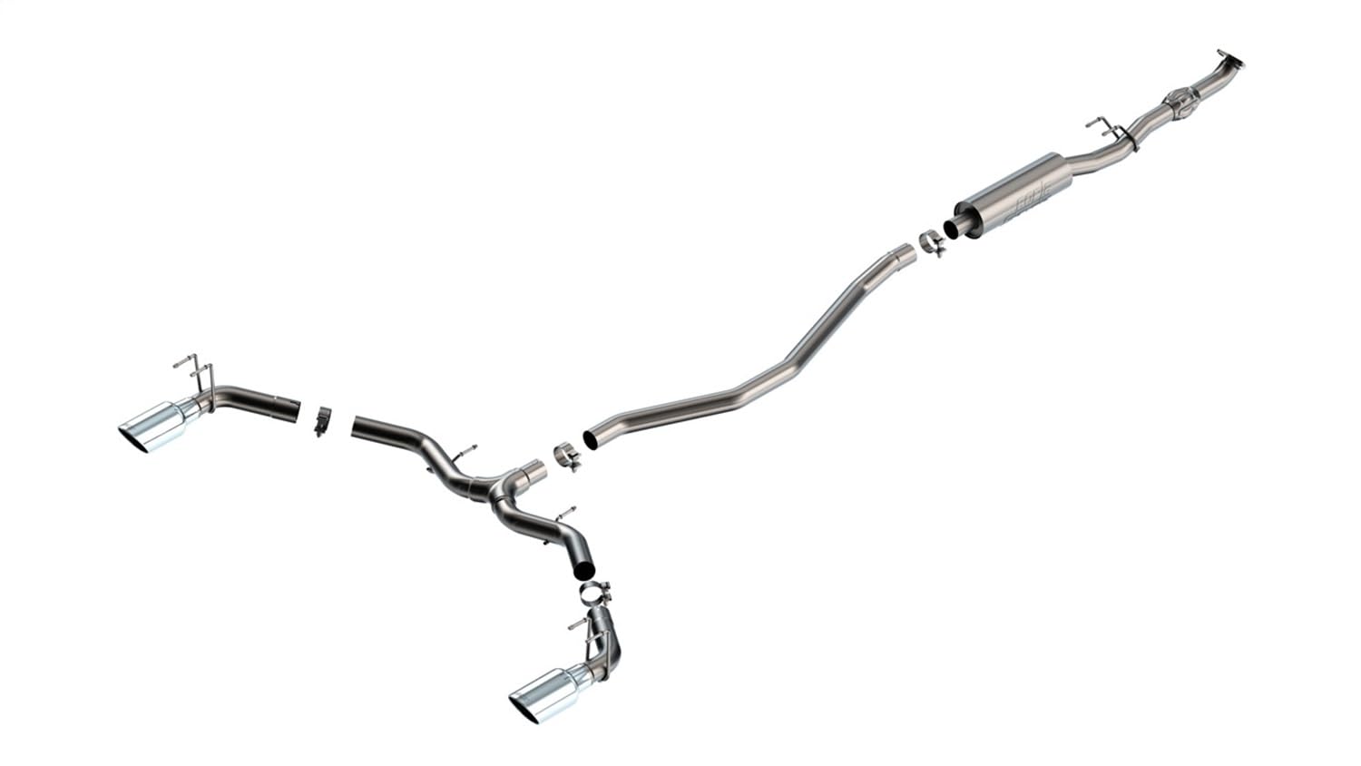 Borla 140922 - 304 SS S-Type™ Cat-Back Exhaust System with Split Rear Exit