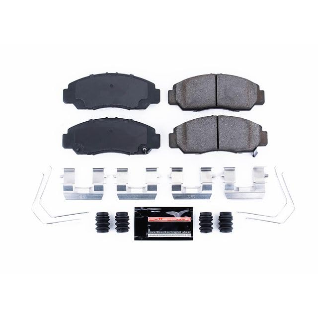 Power Stop Z23-1608 Z23 Evolution Sport Carbon Fiber Infused Ceramic Brake Pads with Hardware For Honda Civic 2006-2015 [Model Specific]