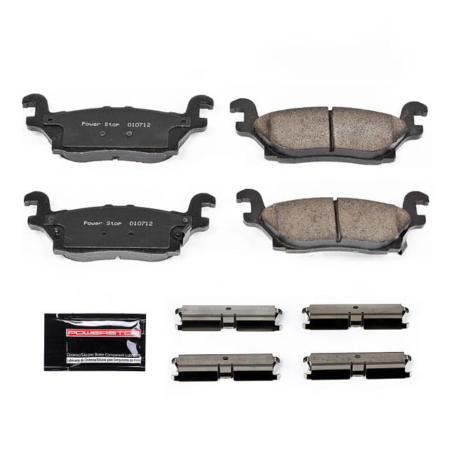 Power Stop Z23-1120 Z23 Evolution Sport Carbon Fiber Infused Ceramic Brake Pads with Hardware For Hummer H3 2006-2010 | Hummer H3T 2009-2010 [Vehicle Specific]