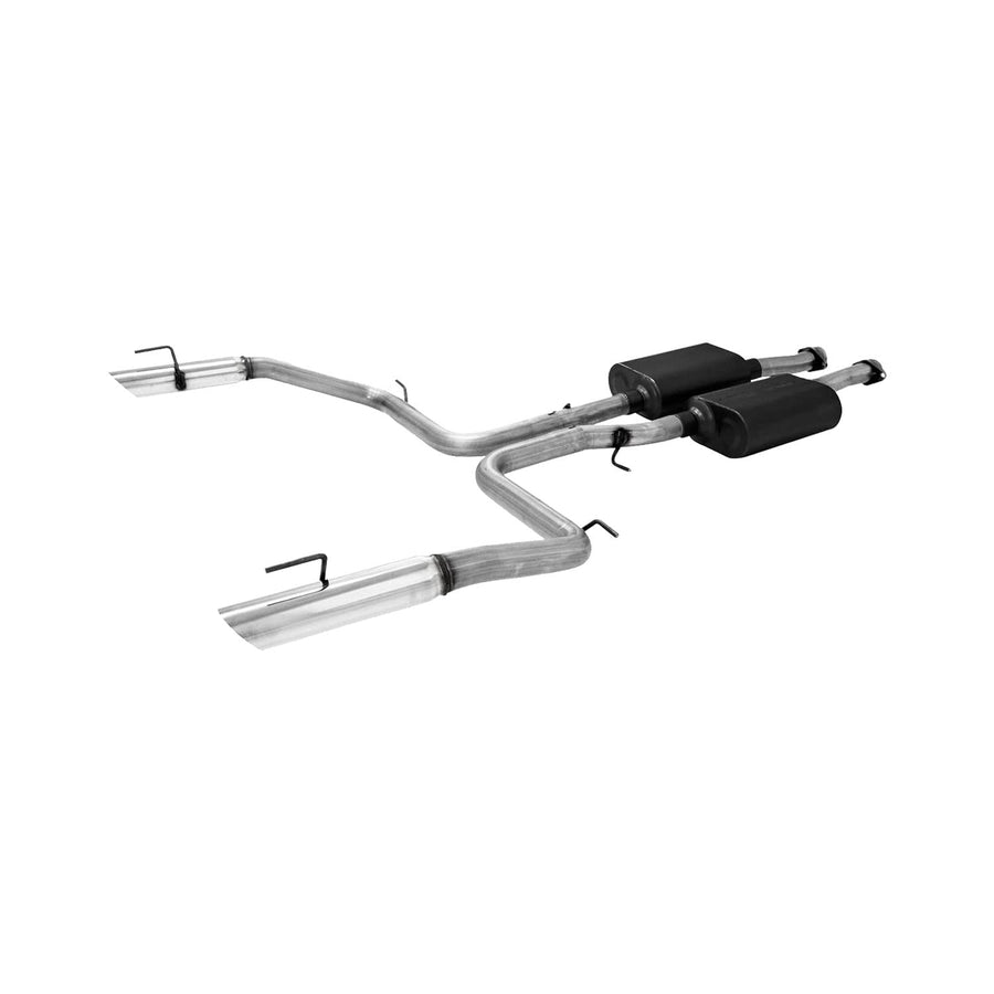 American Thunder Flowmaster 17248 Cat-Back Exhaust Kit 2.5 Inch Aluminized Steel 3 Inch Polished 304 Stainless Steel Tips Compatible with 1999-2004 Ford Mustang Cobra with 4.6L DOHC engine