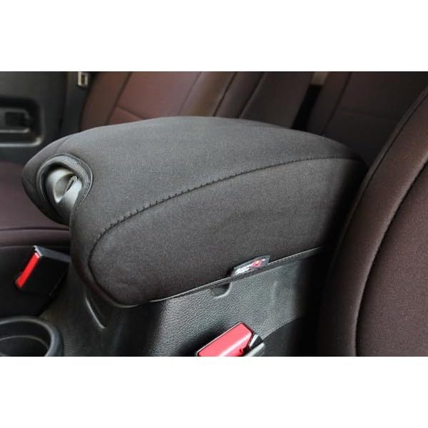 Jeep Wrangler JK Console Cover for Rugged Ridge | Neoprene, Black | 13108.01 | Fits 2011-2018 Jeep Wrangler JK