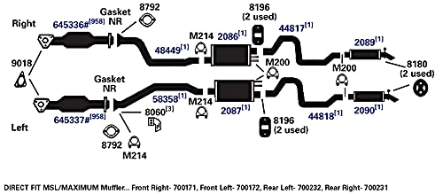 700231 AP Exhaust Products Muffler Exhaust