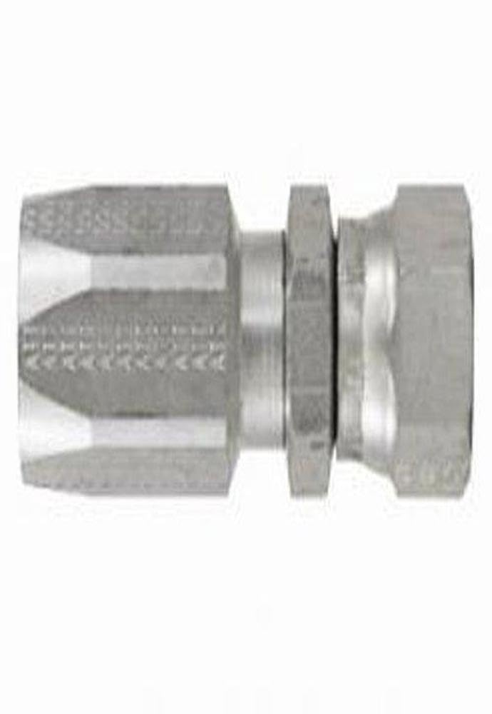 Gates Field Attachable 12C5-12RFSXB for C5C, C5D and C5M Hose, Female SAE 45 Flare Swivel, Brass, 5/8" ID