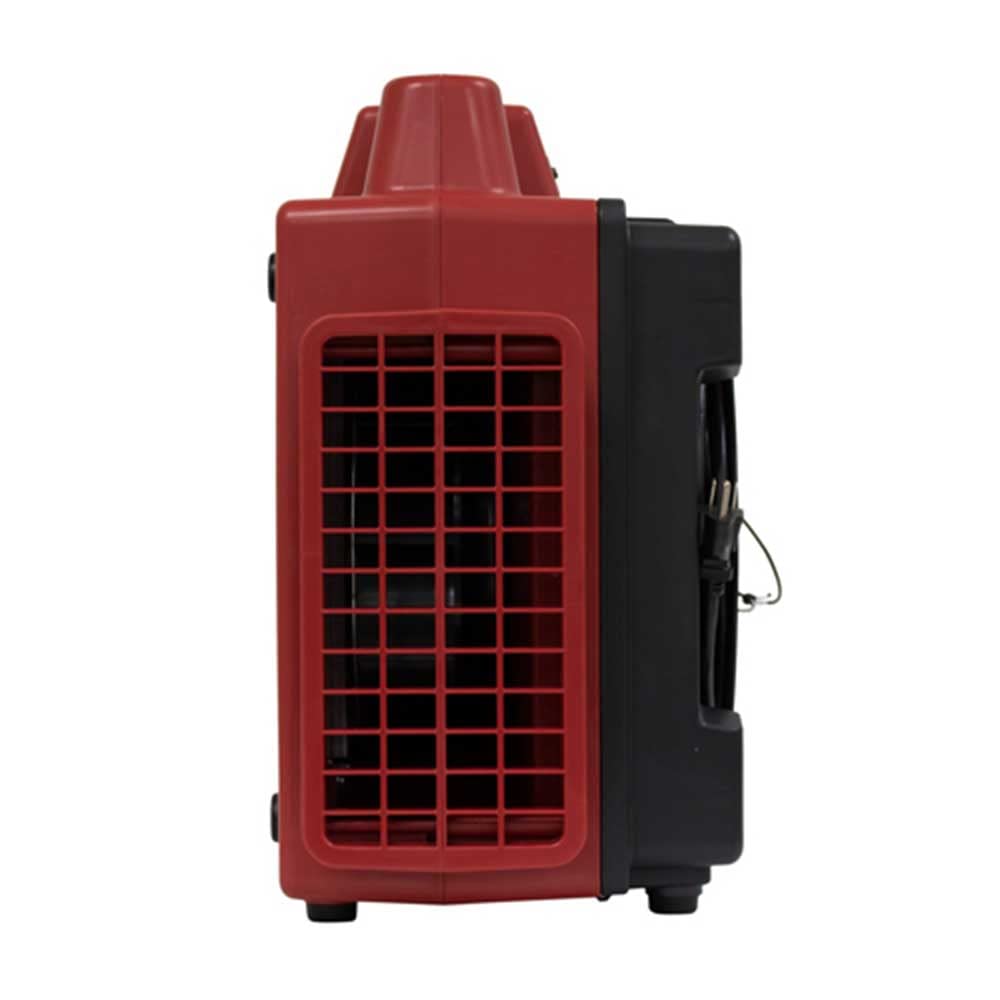 XPOWER 1/3HP X-2480A 550 CFM Air Scrubber - Professional 3-Stage HEPA Mini Air Scrubber with built in GFCI Power Outlets