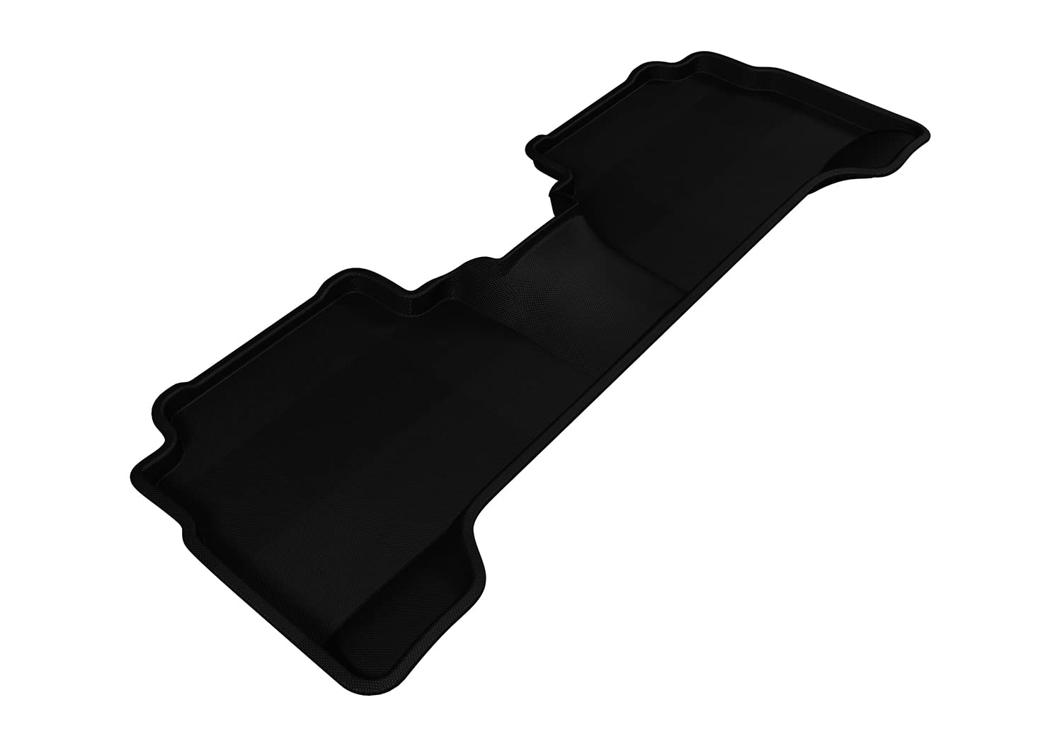 3D MAXpider Kagu Custom Fit Floor Mat (Black) for 2013-2018 Ford C-MAX/Escape - 2ND Row