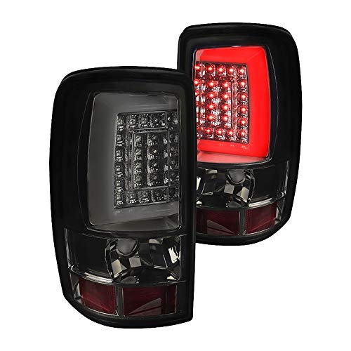Smoke LED Bar Tail Lights SPEC-D TUNING Compatible with 2000-2006 Chevy/GMC Suburban, Chevy Tahoe, GMC Yukon/Denali/XL, Left + Right Pair Assembly