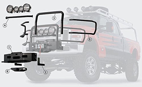 Trans4mer WARN 76139 Grille Guard, Fits: Chevy 1500 Trucks (2002-2007), Black