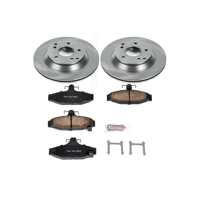 Power Stop Autospecialty KOE1523 Rear Replacement Brake Kit-OE Brake Rotors & Ceramic Brake Pads For Chevrolet Corvette 1988-1996 [Model Specific]