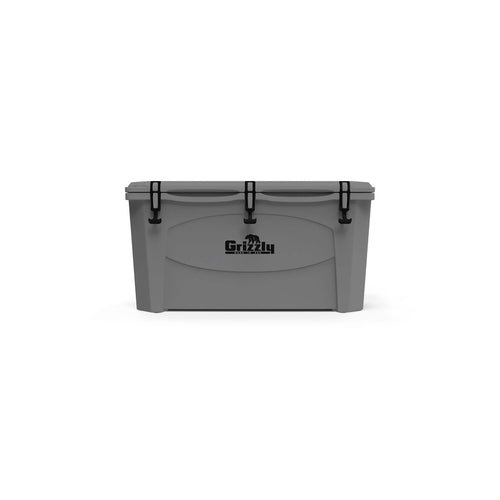 100 Cooler Grizzly | 100 qt Ice Chest Durable Rotomolded Insulated | Made in USA | Warranty for Life | for Beach Boat Camping Fishing Hunting | G100 | Gray