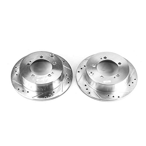 Rear Power Stop JBR772XPR Drilled & Slotted Evolution Rotor Pair