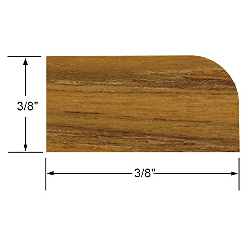 Small Stop Molding Whitecap 3/8" H x 3/8" W, 5' Length