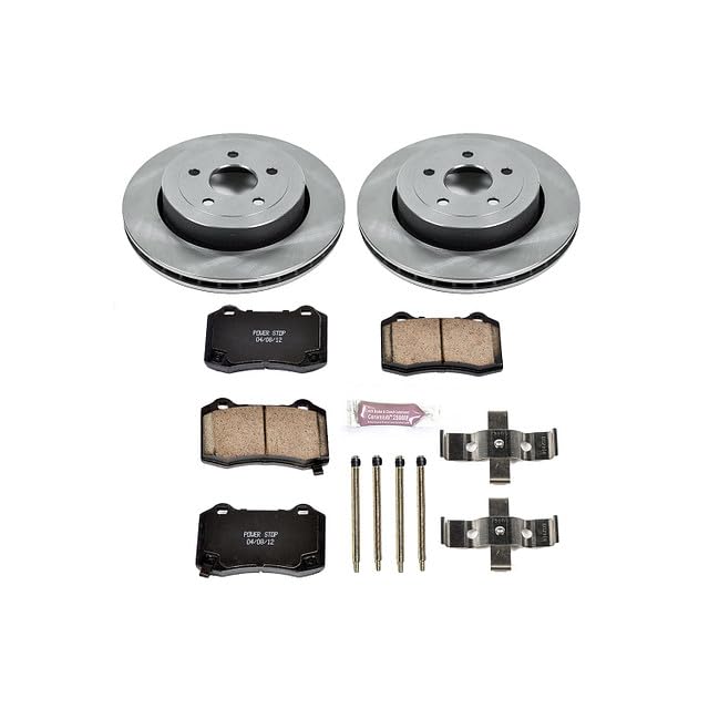 POWERSTOP Autospecialty KOE2949 Rear Replacement Brake Kit-OE Brake Rotors & Ceramic Brake Pads