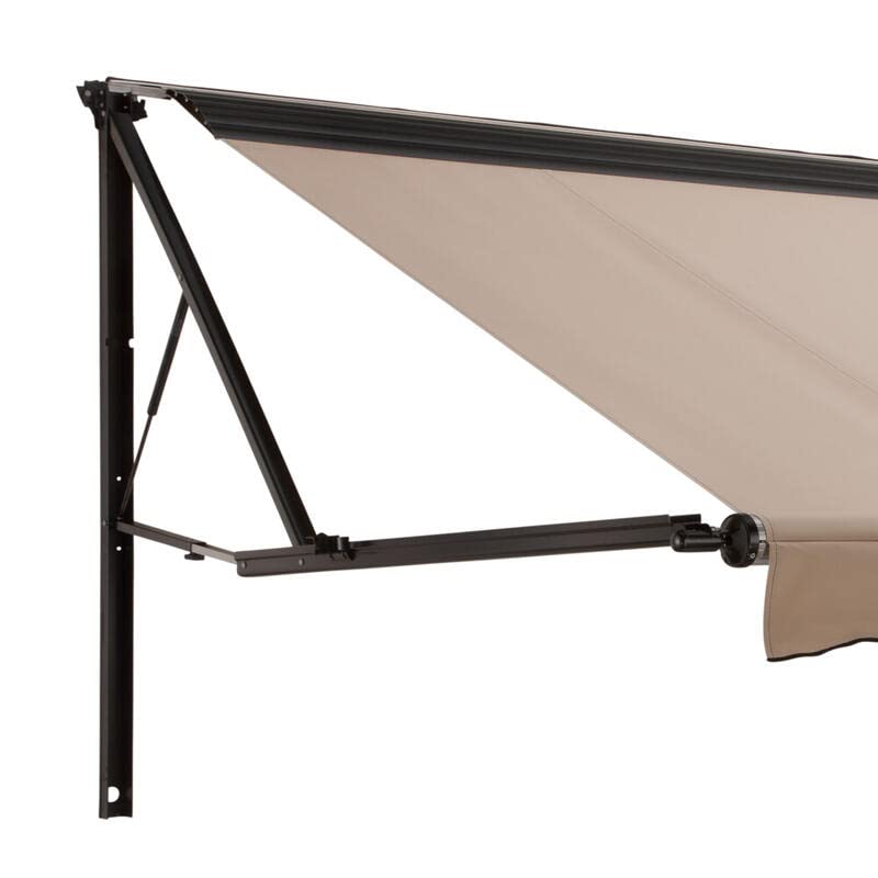 Dometic Power 9200 Awning Hardware, Top Wire Exit (LED Reduced, Black)