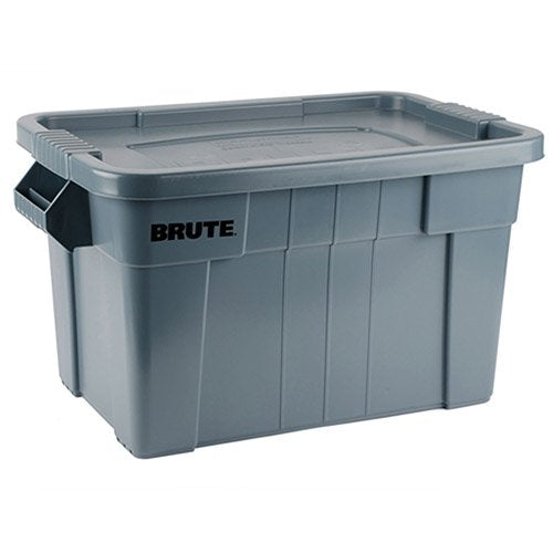 Brute Rubbermaid Tote - 27-7/8 X17-3/8 X15-1/8" - Gray - Gray - Lot of 6