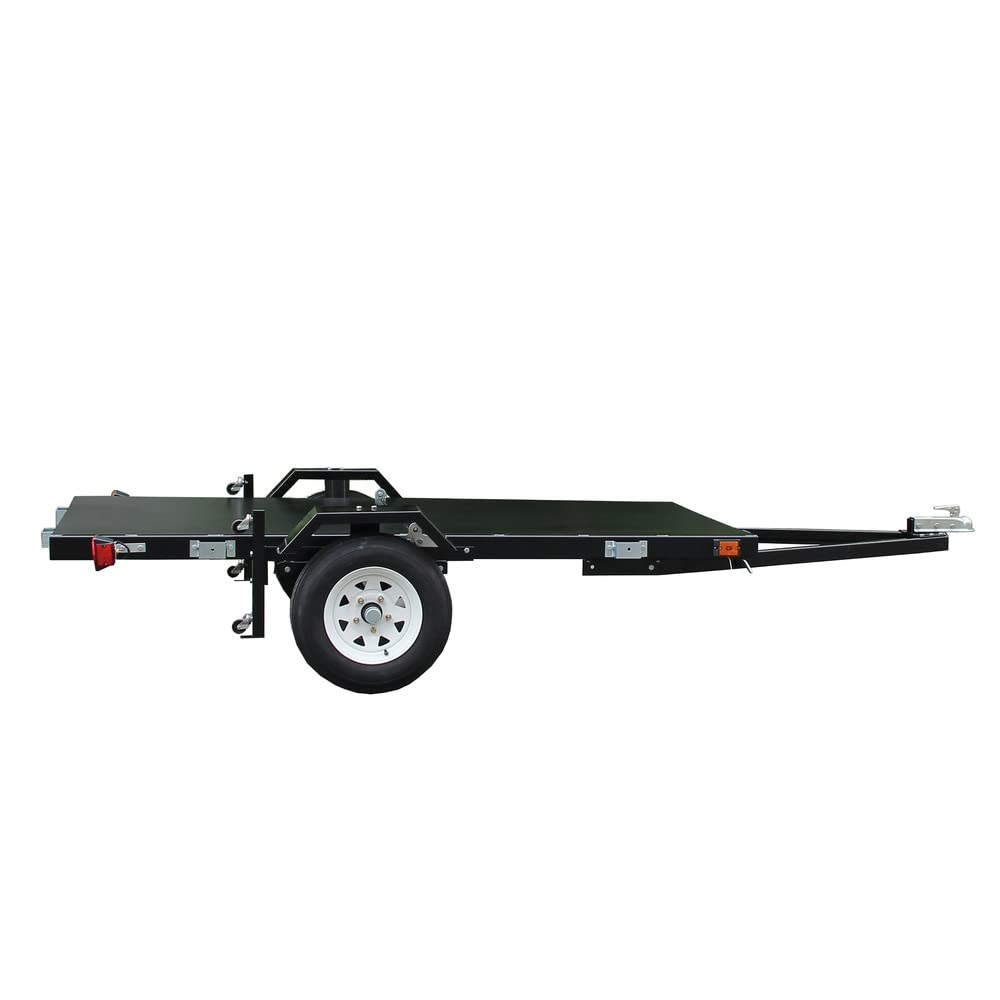 4 x 8 DK2 Single Axle Folding Utility Trailer, Load Capacity 1450 lb, Deck Length 8 ft, Deck Width 4 ft, Model# MFT4X8
