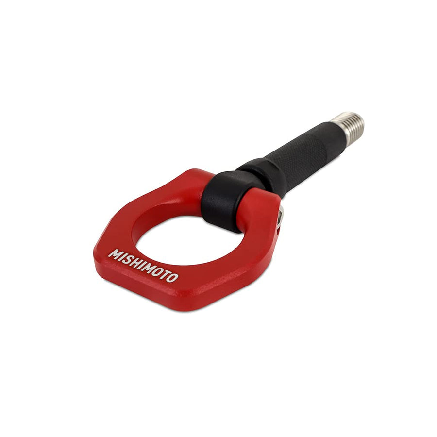 Racing Mishimoto Tow Hook, 91mm/BMW Style 20mm Thread, Red