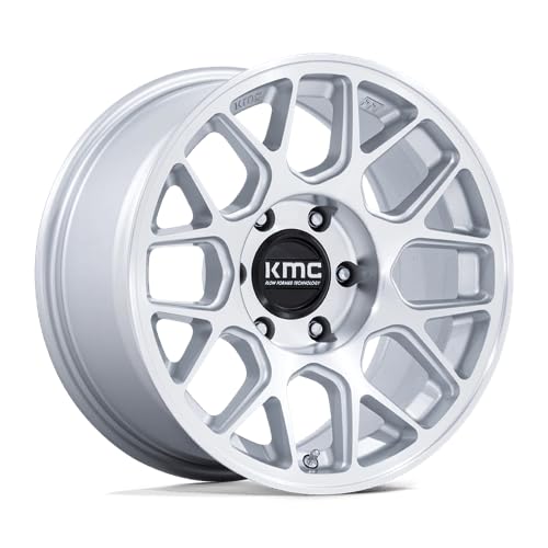 KMC Wheels 17X8.5 HATCHET 6X1355.73 25mm GLOSS SILVER W/ MACHINED FACE - KM730SD17856325