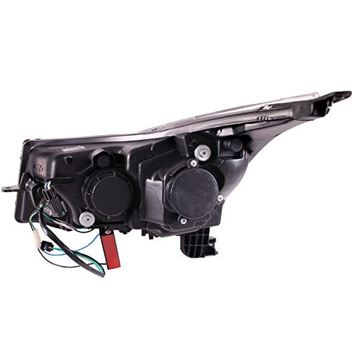 Chrome/Clear AnzoUSA Bar Style Projector Headlight for Chevrolet Cruze