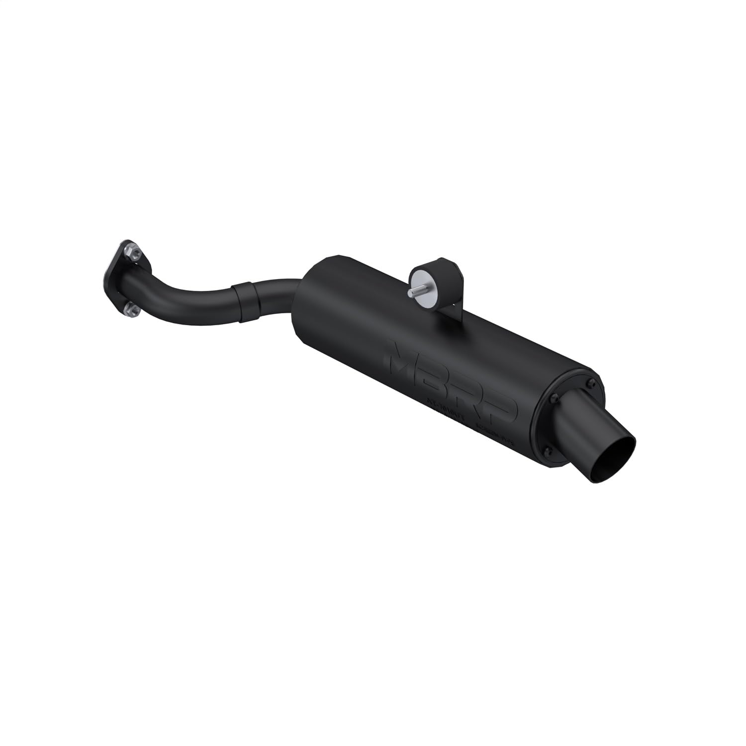 MBRP Slip On Straight Core Exhaust Muffler Made of Black-Coated Aluminized Steel | Fits Can-Am Renegade 110/70 2023 | Mild Sound | Utility Series | AT-7216