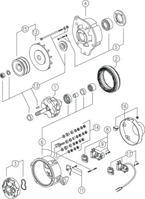 Alternator Mahle - MG266