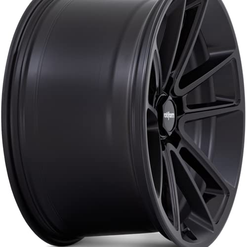 22x10 Rotiform R194 BTL Matte Black W/Black Cap Wheel 5x112 (35mm)