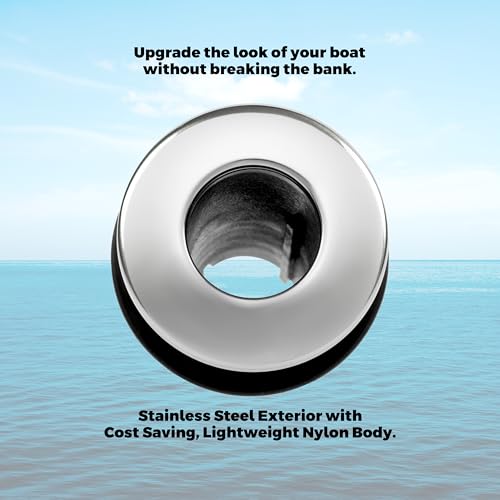 Thru-Hull Whitecap Industries S-3803C Stainless Steel/Nylon with Barb - 1-1/8" Hose Size, Straight