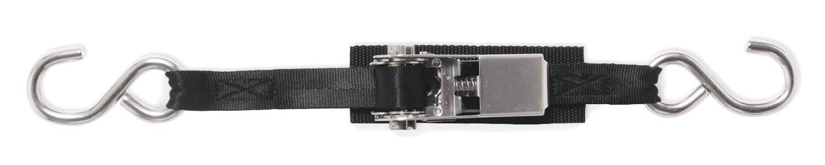 Stainless Steel BoatBuckle Ratchet Transom Tie-Down, 1-Inch x 3.5-Feet