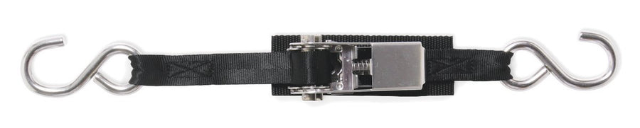Stainless Steel BoatBuckle Ratchet Transom Tie-Down, 1-Inch x 3.5-Feet