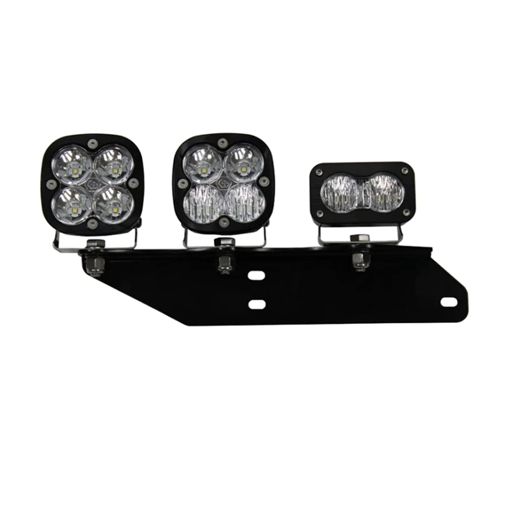Baja Designs S2 Squadron Fog Pocket LED Light Kit fits Ford F-150 Raptor 2017-2020 (Mult-Pattern; Clear)